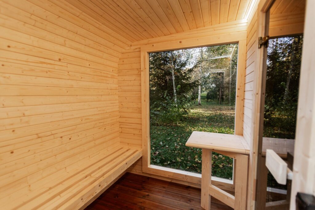 LUX REVERSE Sauna mit Vorsauna 245×400
