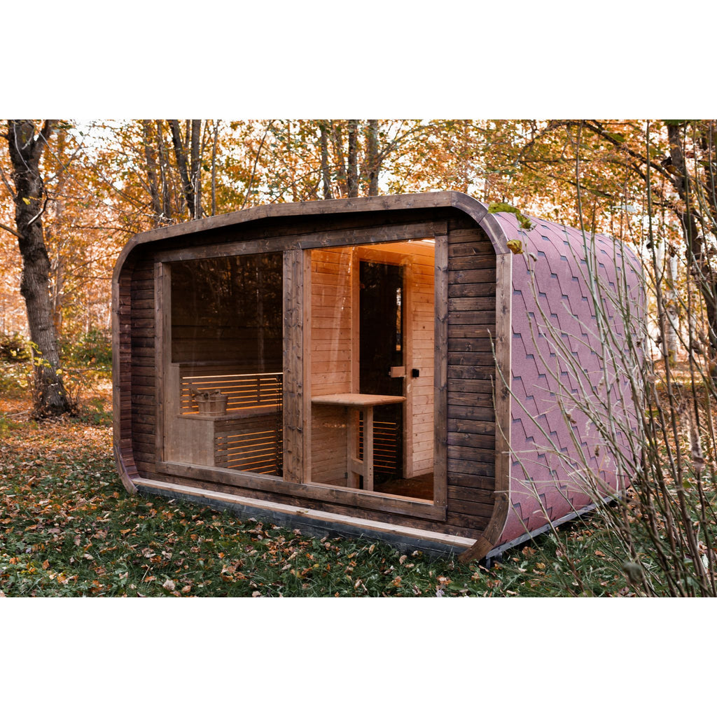 LUX REVERSE Sauna mit Vorsauna 245×400