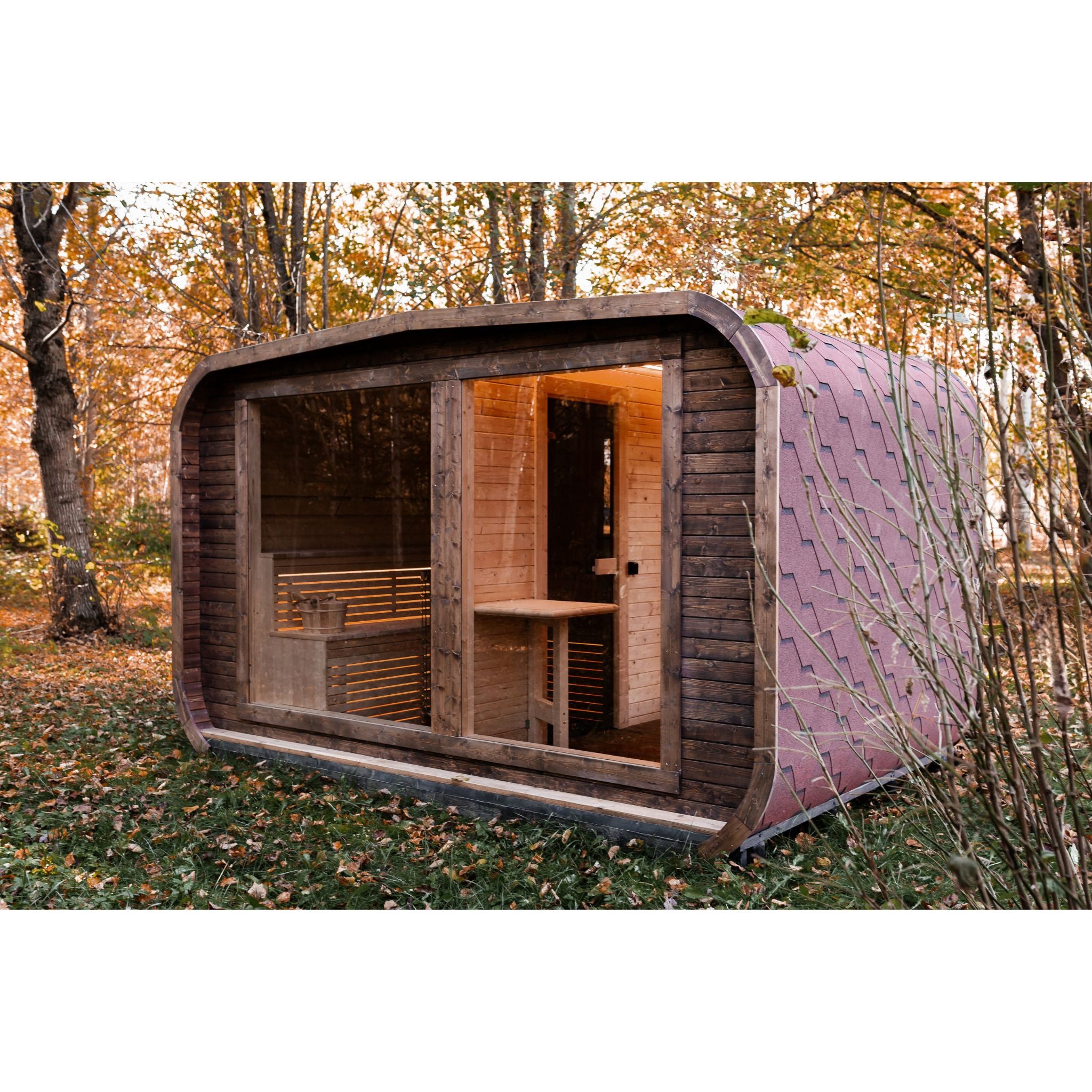 LUX REVERSE Sauna mit Vorsauna 245×400