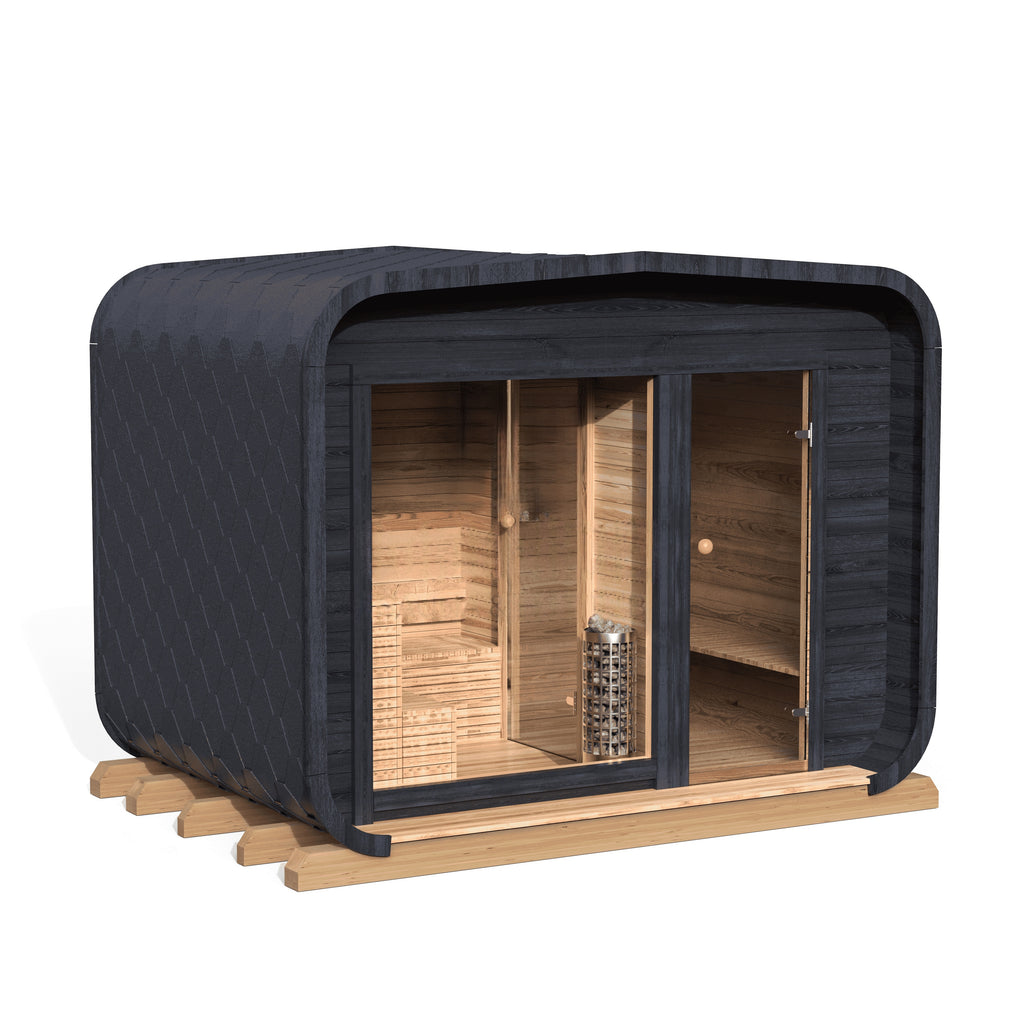 LUX Sauna mit Vorraum 245×500