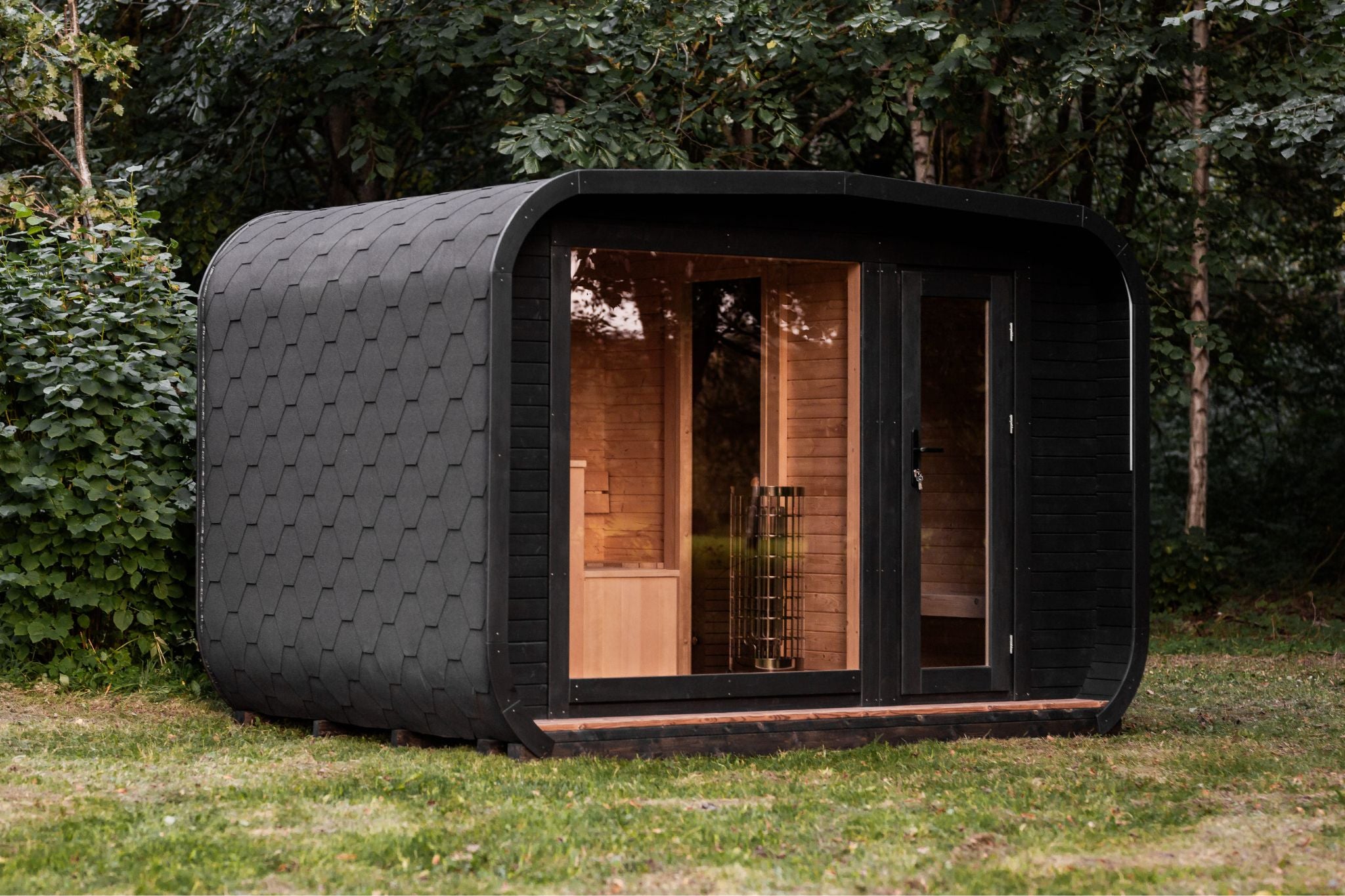 LUX Sauna mit Vorraum 245×500