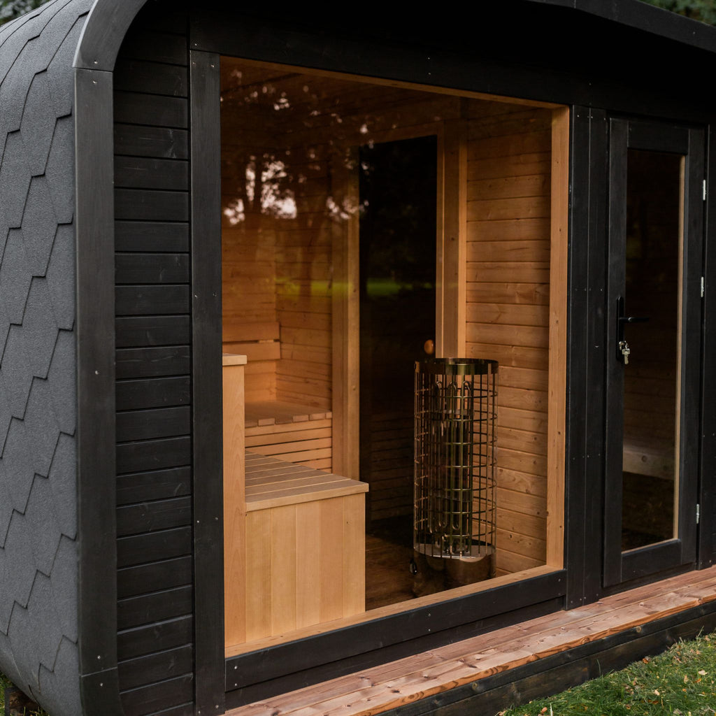 LUX Sauna mit Vorraum 245×500