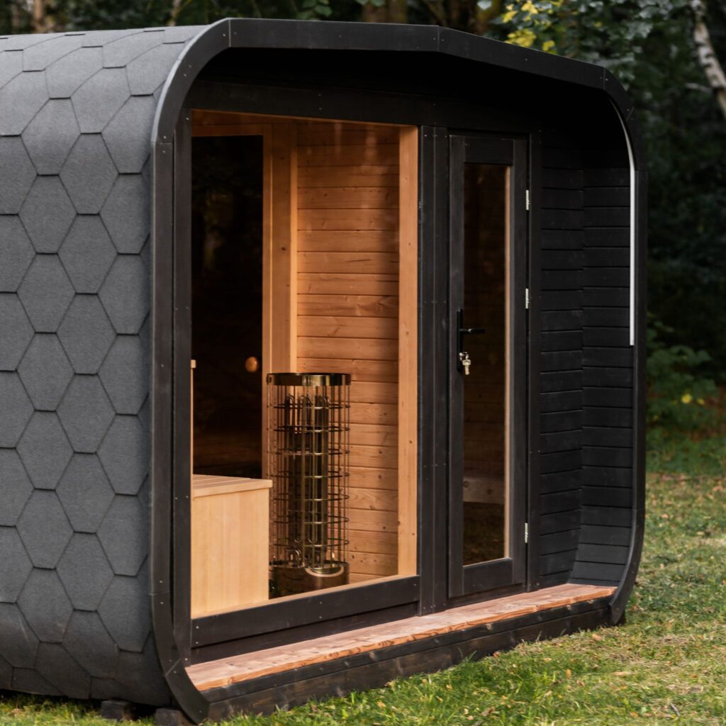 LUX Sauna mit Vorraum 245×500