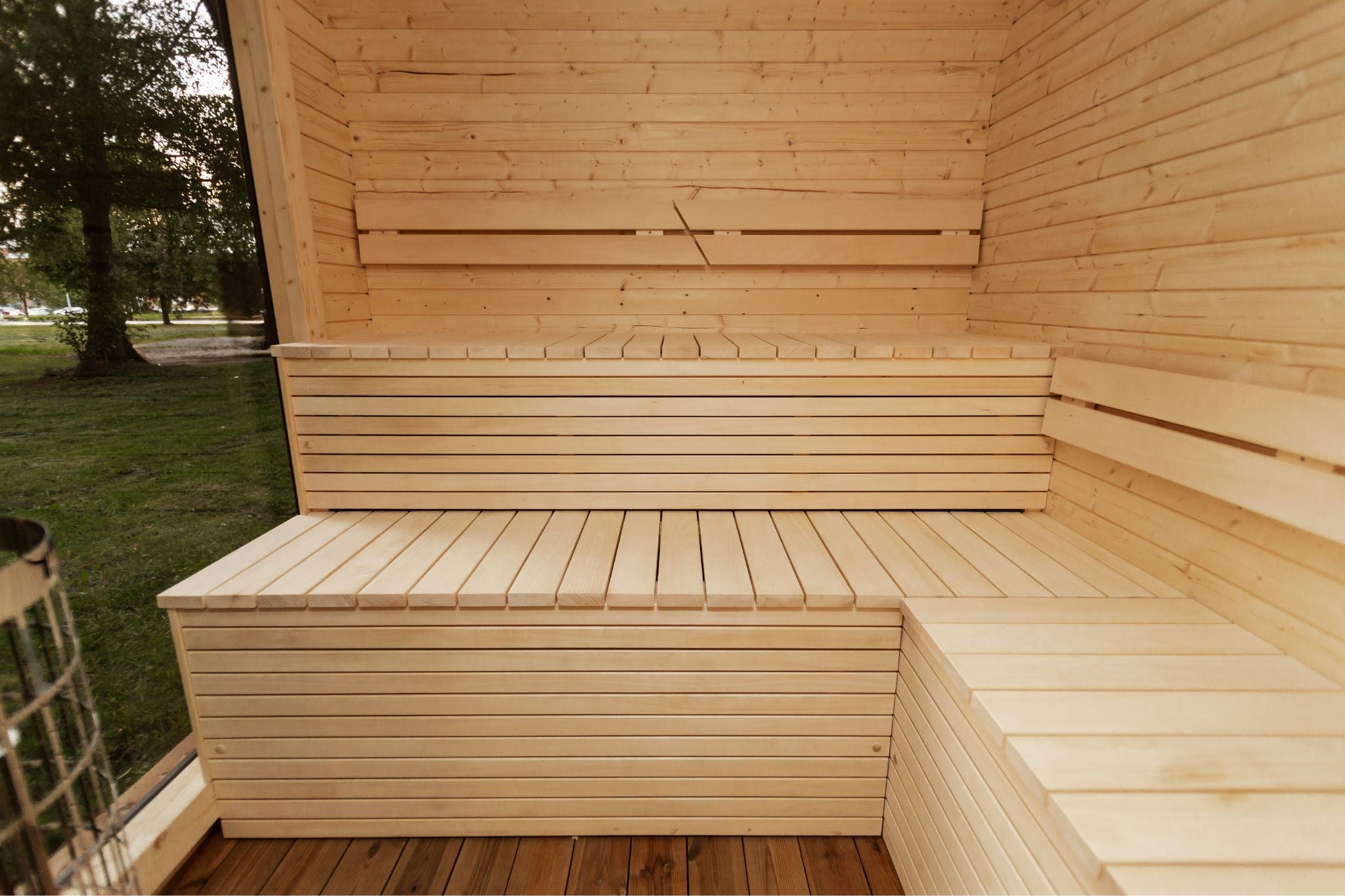 LUX Sauna mit Vorraum 245×500