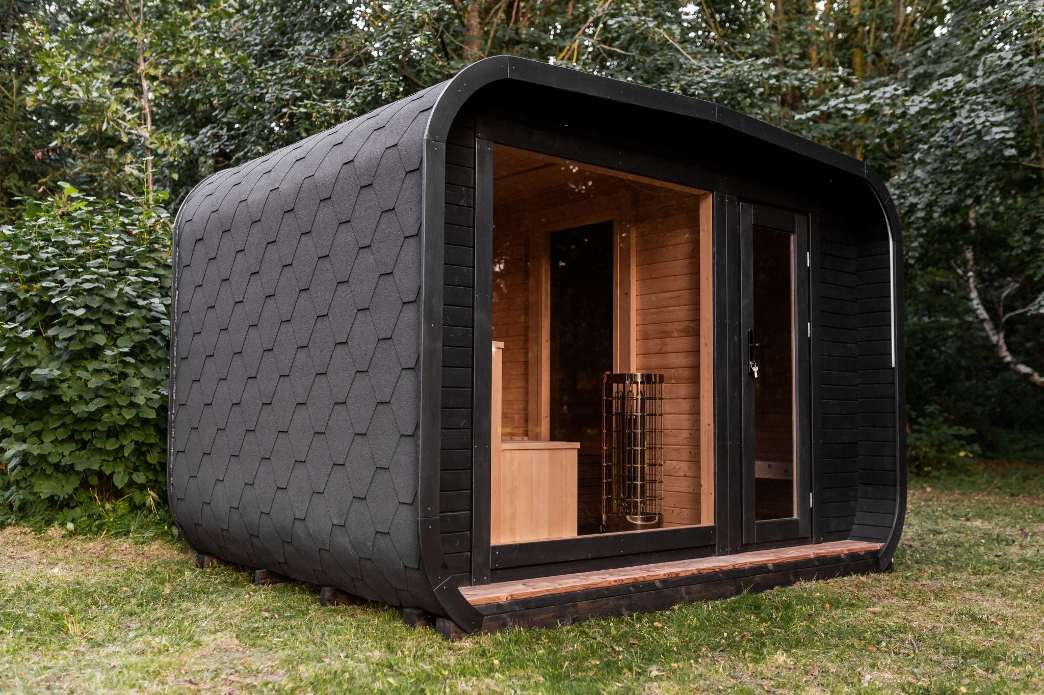 LUX Sauna mit Vorraum 245×500