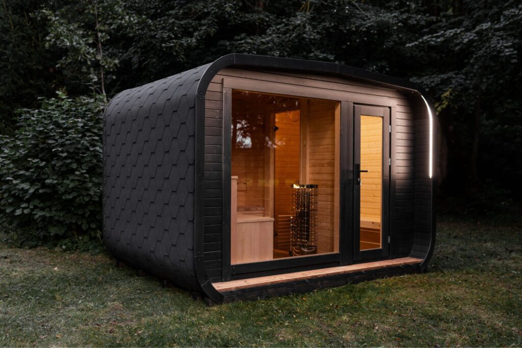 LUX Sauna mit Vorraum 245×500