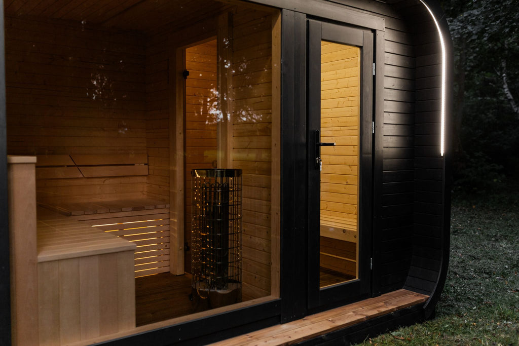 LUX Sauna mit Vorraum 245×500