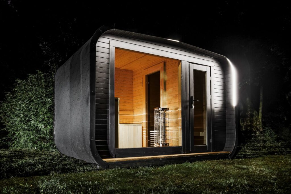 LUX Sauna mit Vorraum 245×500