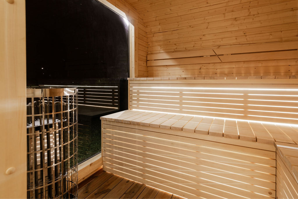 LUX Sauna mit Vorraum 245×500