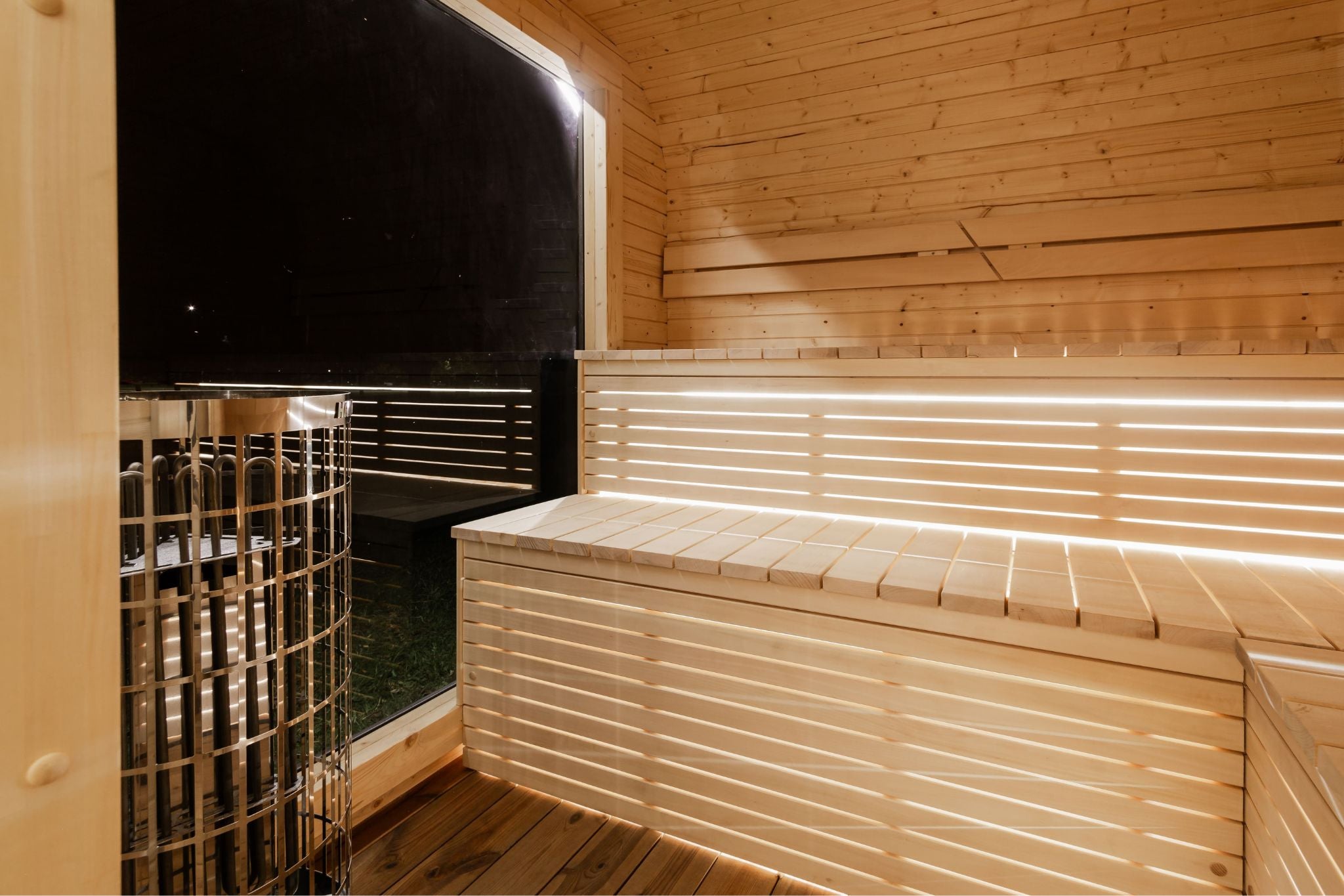 LUX Sauna mit Vorraum 245×500