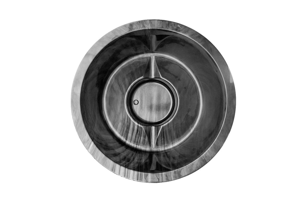 Runder Acryl-Whirlpool (mit externer Heizung) – Thermoholz