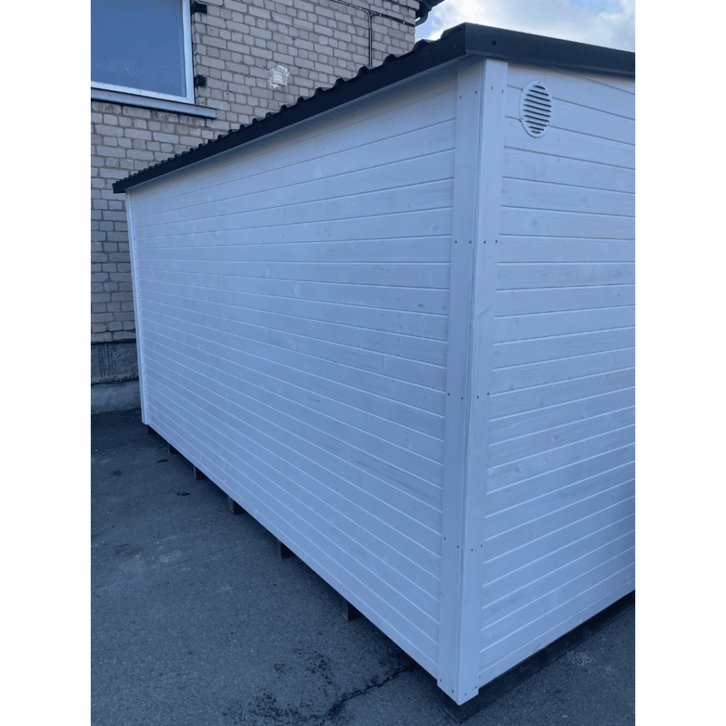 Quadratische Sauna (400 x 240 cm) mit Vorsauna