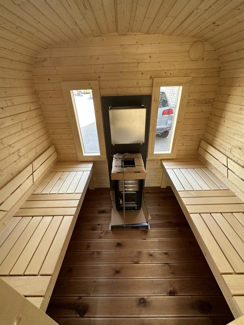 3M CUBE Sauna mit Terrasse